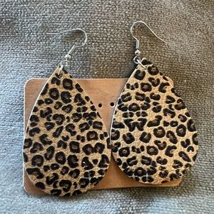 Faux leather earrings $6 each or 3 for $15